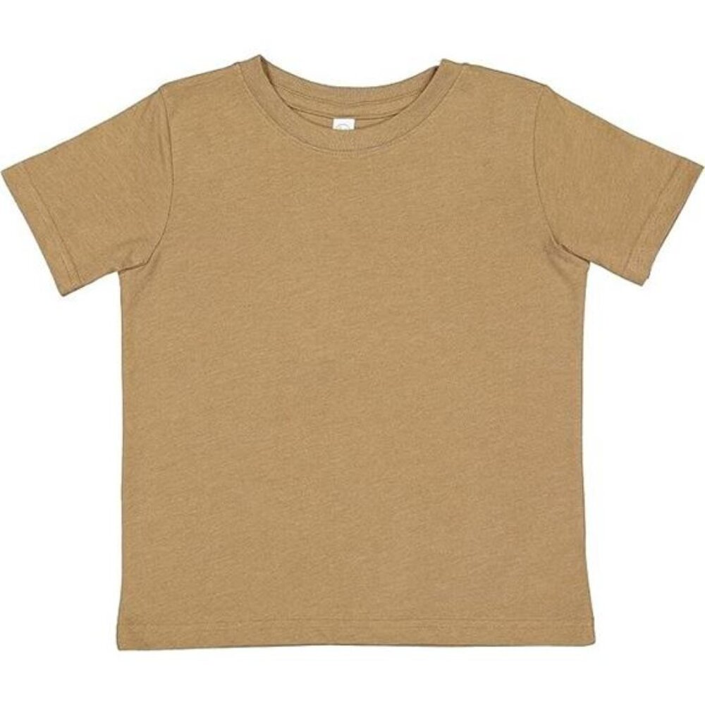 Rabbit Skins Fine Jersey Toddler T-Shirt Kids Tee Vintage Coyote Brown Size 7